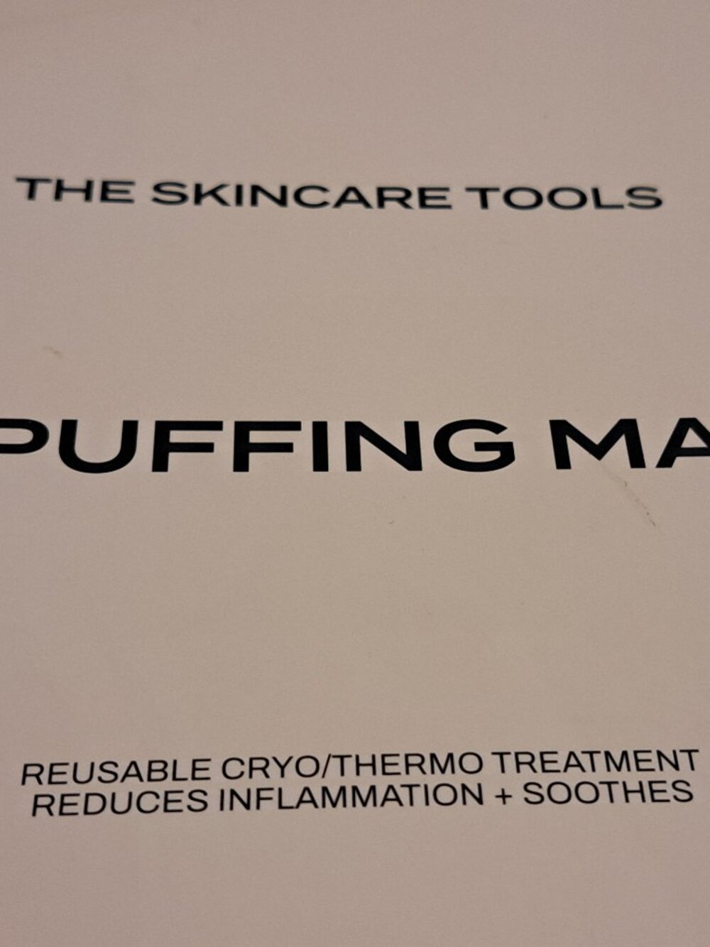THE SKINCARE TOOLS DEPUFFING DUAL-FUNCTIONING FACE MASK